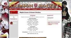 Desktop Screenshot of mgcrimsonhockey.com